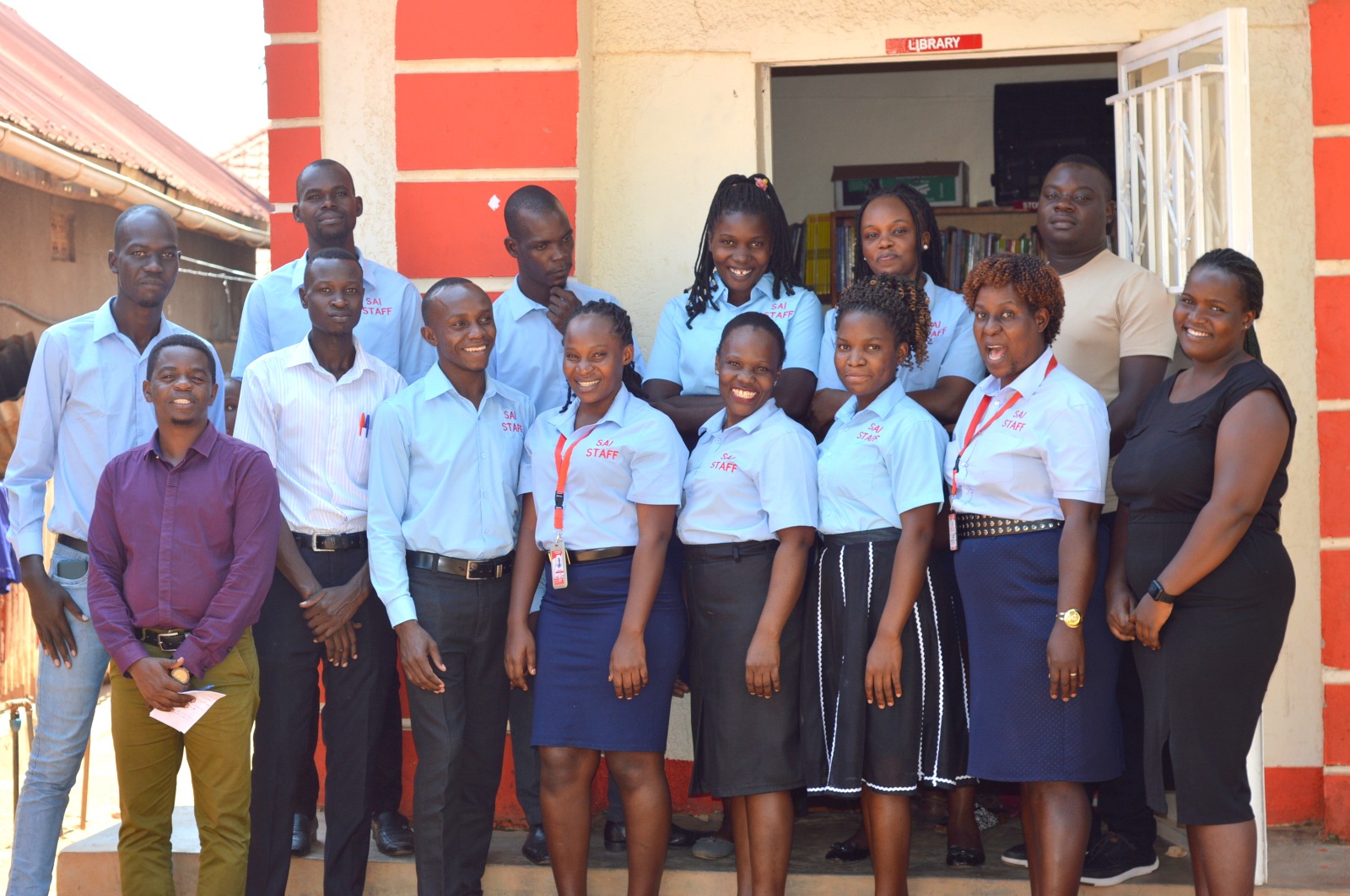 School staff and students